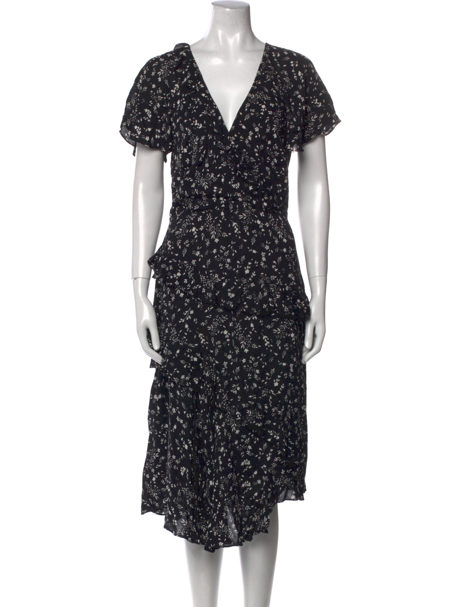 Joie Floral Print Knee-Length Dress