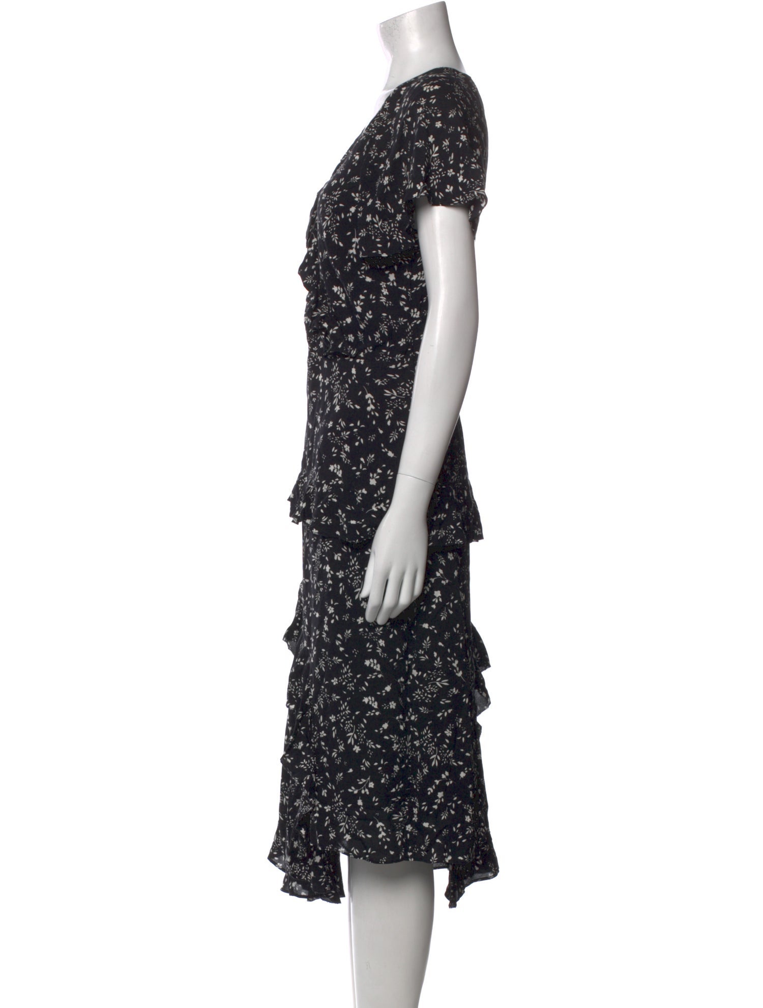 Joie Floral Print Knee-Length Dress