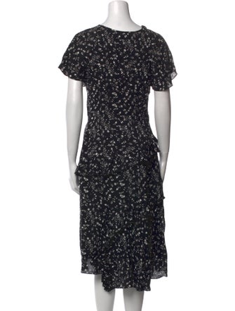 Joie Floral Print Knee-Length Dress