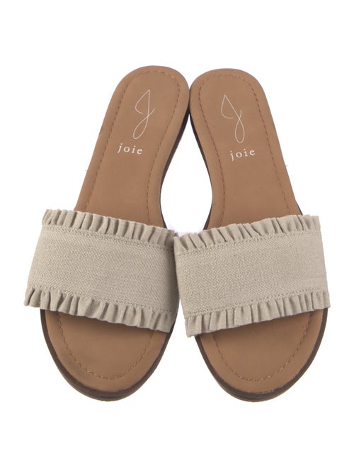 Joie Ruffle Embellishment Slides