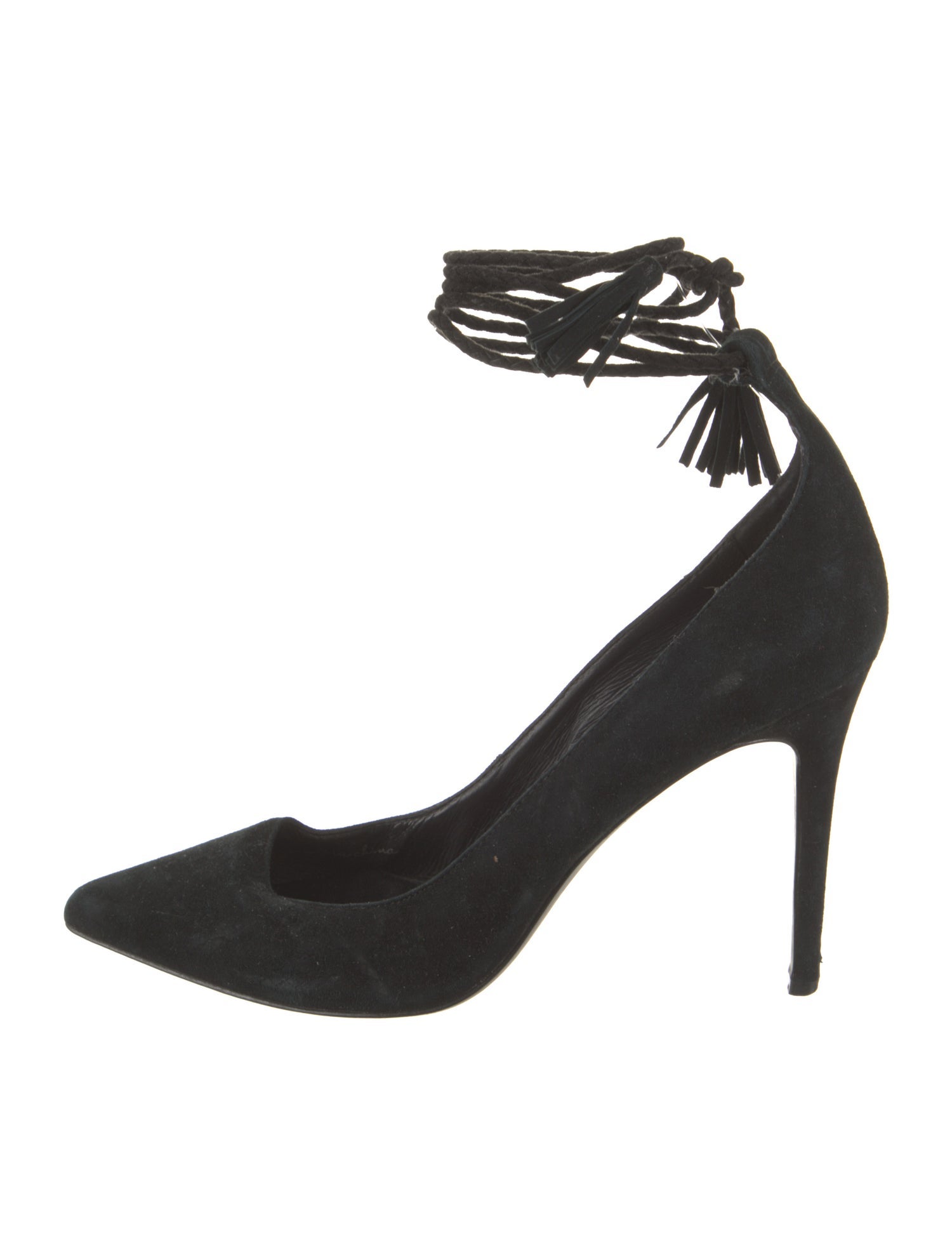 Joie Suede Tassel Accents D'Orsay Pumps