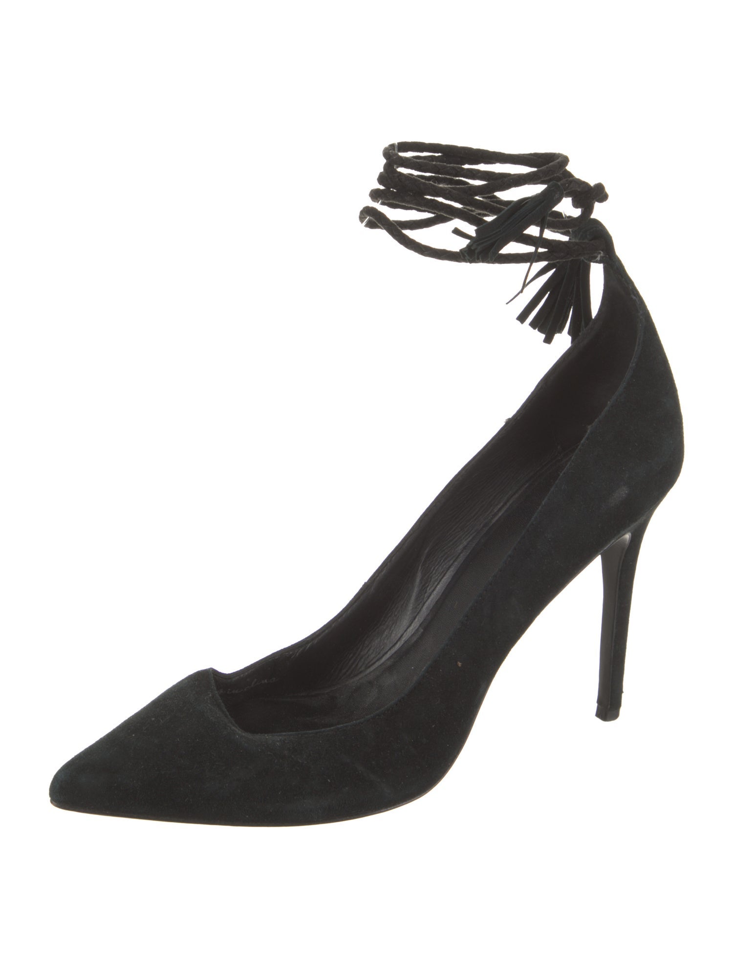 Joie Suede Tassel Accents D'Orsay Pumps