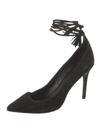 Joie Suede Tassel Accents D'Orsay Pumps