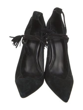 Joie Suede Tassel Accents D'Orsay Pumps