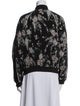 Joie Silk Floral Print Bomber Jacket