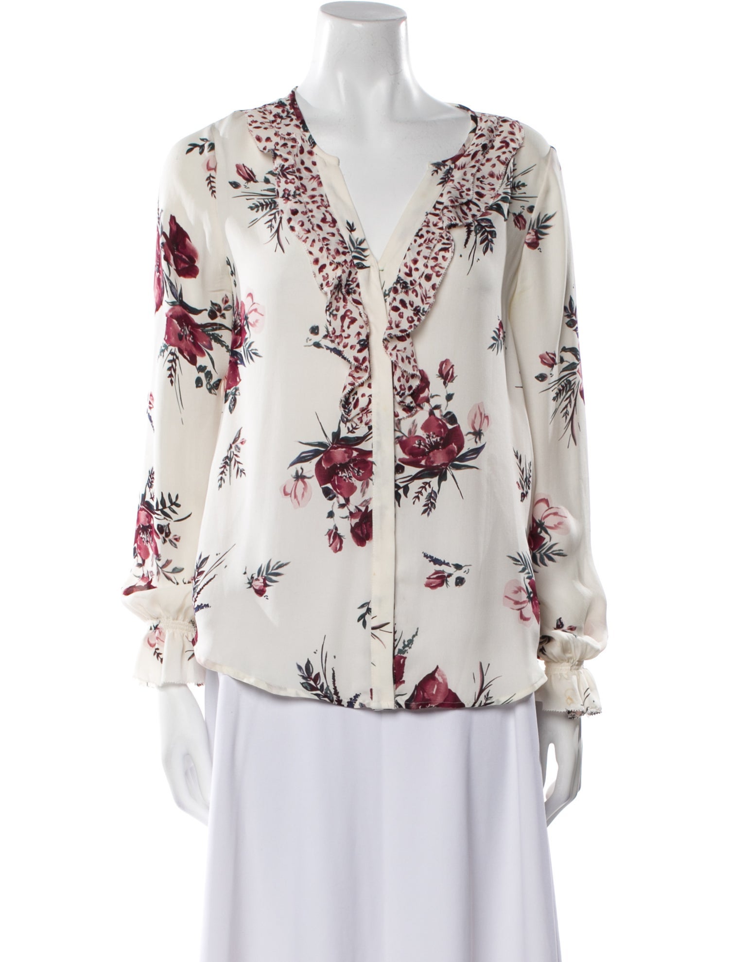 Joie Silk Floral Print Sweater