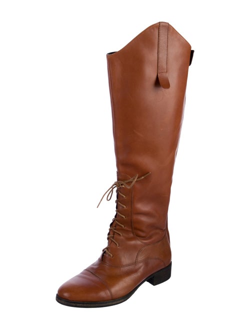 Joie Leather Lace-Up Boots