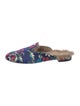 Joie Satin Printed Mules