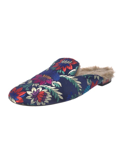 Joie Satin Printed Mules