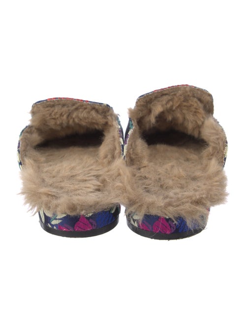 Joie Satin Printed Mules