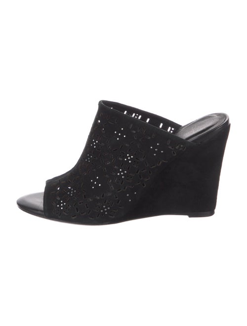 Joie Suede Lasercut Accents Mules