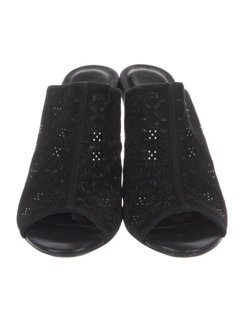 Joie Suede Lasercut Accents Mules