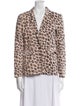 Joie Linen Animal Print Blazer