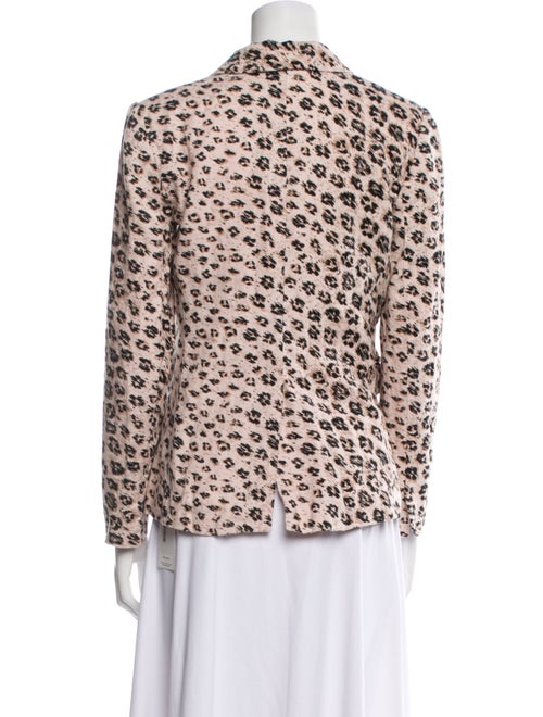 Joie Linen Animal Print Blazer