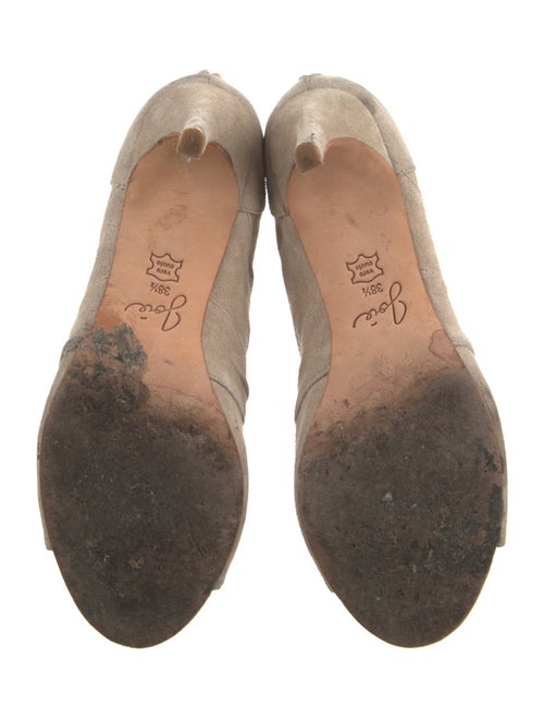 Joie Suede Cutout Accent Pumps