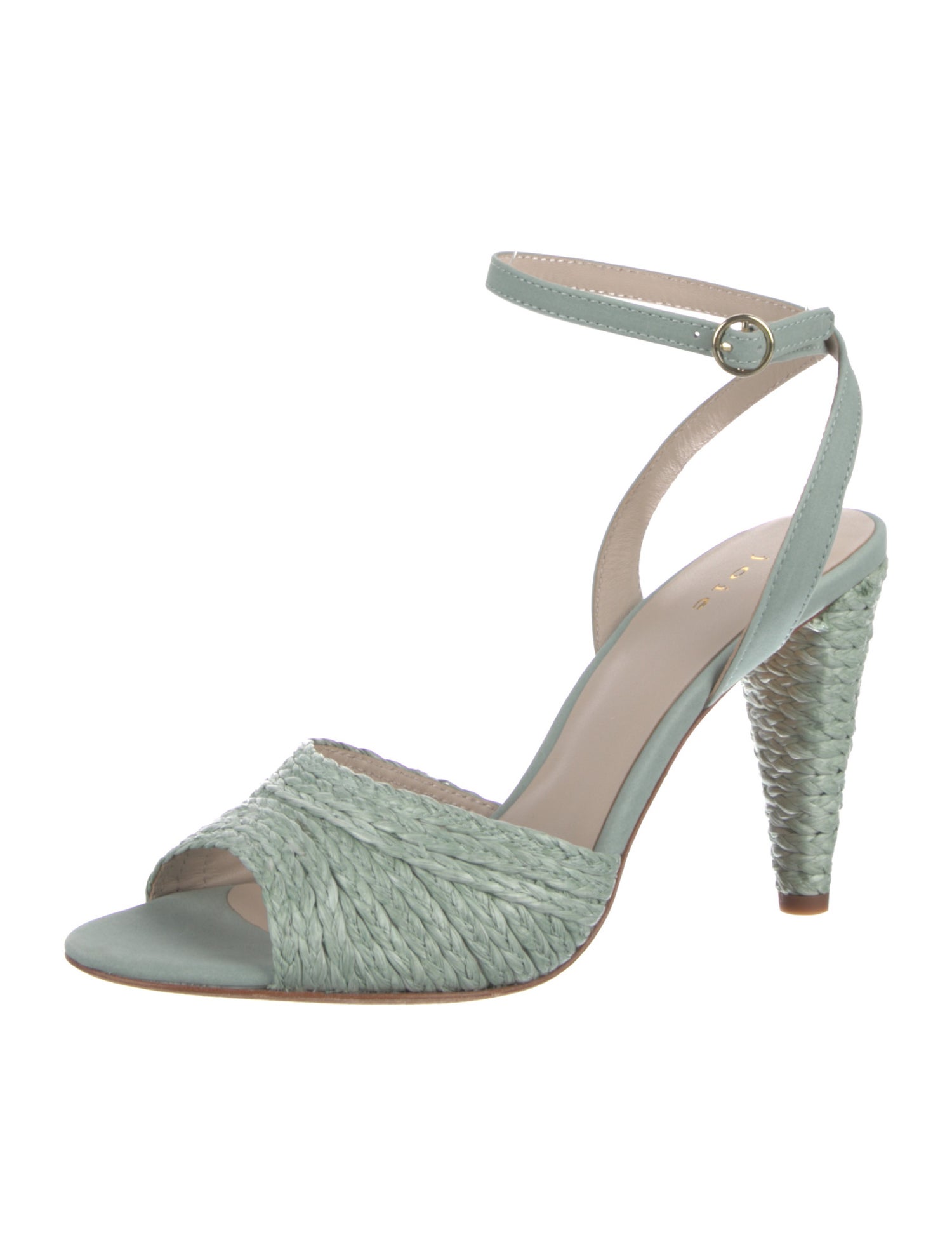 Joie Raffia Animal Print Sandals