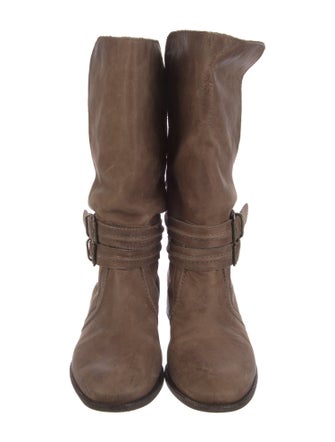 Joie Leather Moto Boots