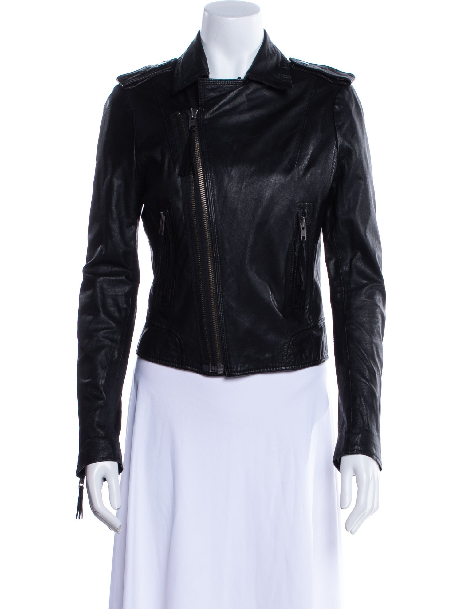 Joie Lamb Leather Biker Jacket