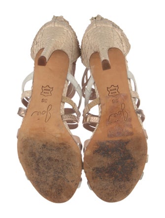 Joie Snakeskin Animal Print Sandals