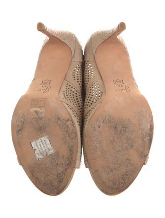 Joie Suede Lasercut Accents Lace-Up Boots