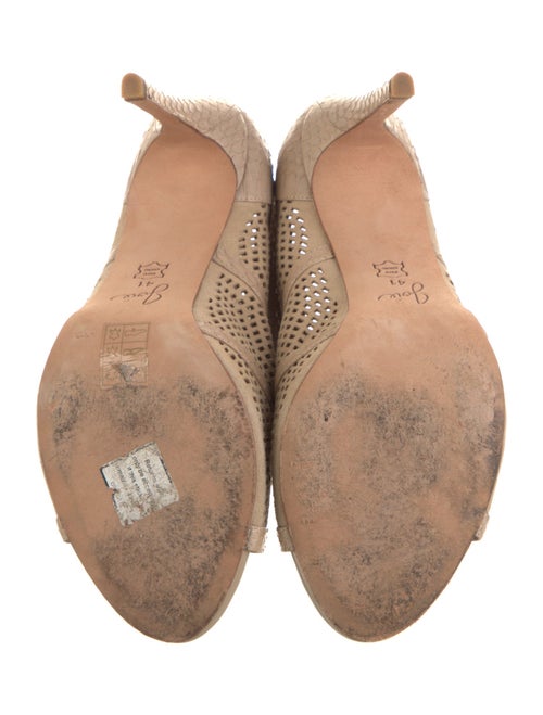 Joie Suede Lasercut Accents Lace-Up Boots