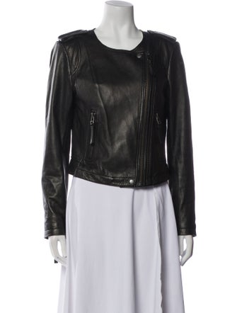 Joie Lamb Leather Biker Jacket