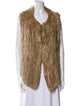 Joie Fur Striped Faux Fur Coat