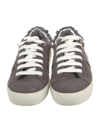Joie Suede Colorblock Pattern Sneakers