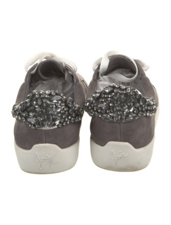 Joie Suede Colorblock Pattern Sneakers