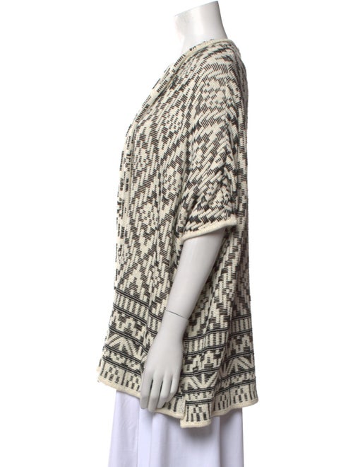 Joie Printed Open Front Sweater