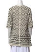 Joie Printed Open Front Sweater