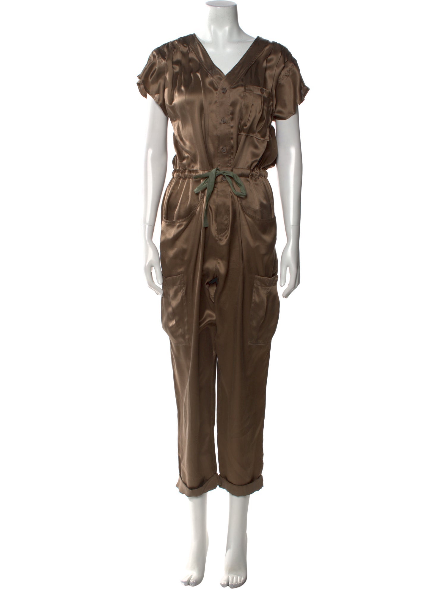 Joie Silk V-Neck Jumpsuit