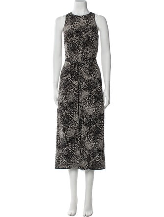 Joie Printed Crew Neck Jumpsuit