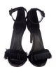 Joie Suede Fringe Trim Accent Sandals