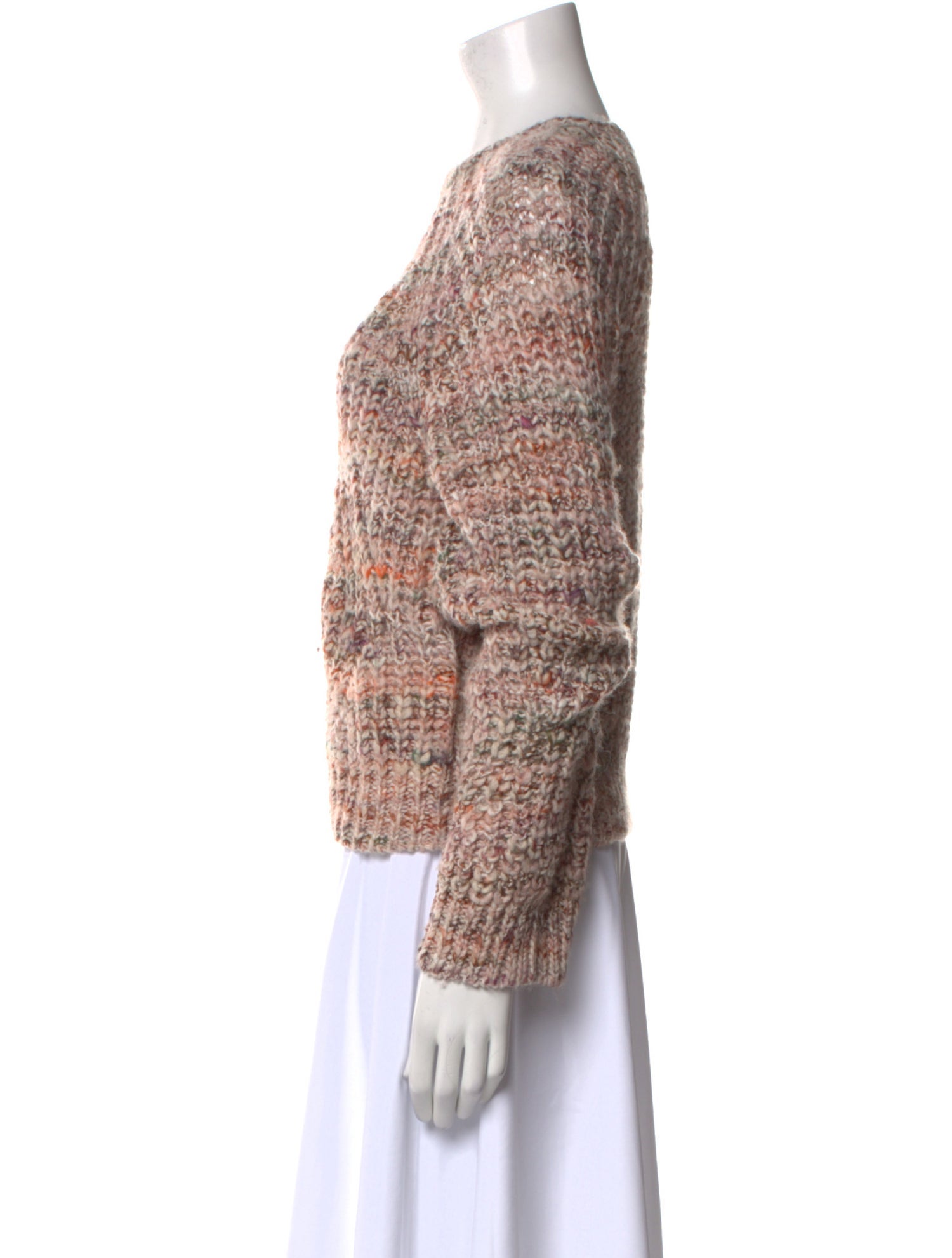 Joie Tweed Pattern Crew Neck Sweater