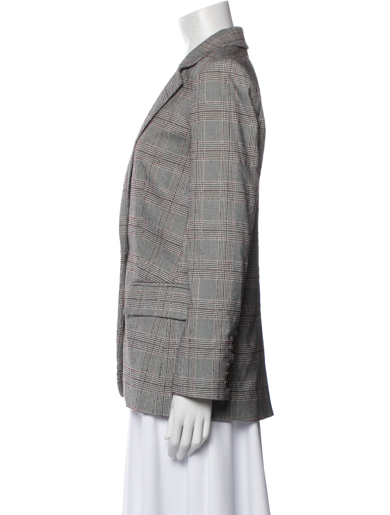 Joie Plaid Print Blazer
