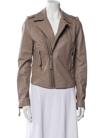 Joie Lamb Leather Biker Jacket