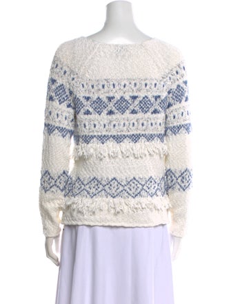 Joie Printed Scoop Neck Sweater