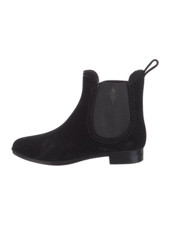 Joie Velvet Bow Accents Chelsea Boots
