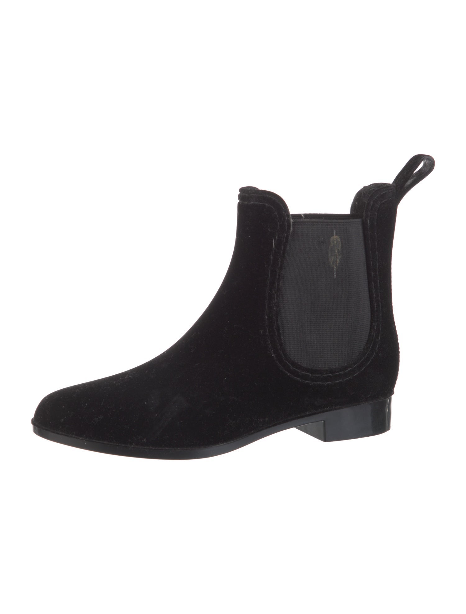 Joie Velvet Bow Accents Chelsea Boots