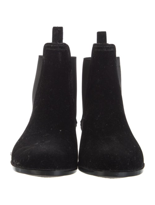 Joie Velvet Bow Accents Chelsea Boots