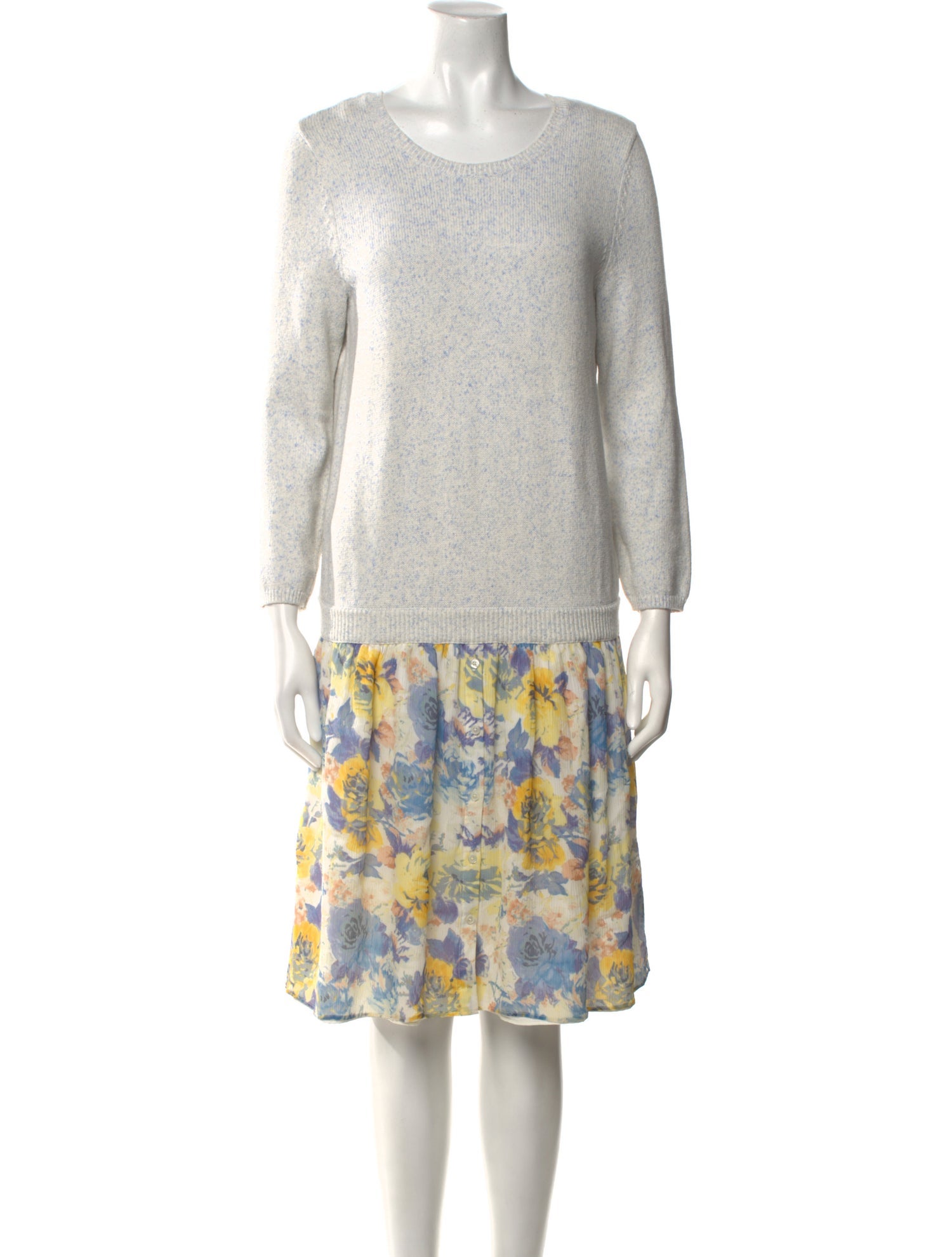 Joie Floral Print Knee-Length Dress