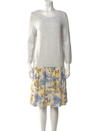 Joie Floral Print Knee-Length Dress