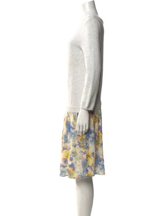 Joie Floral Print Knee-Length Dress