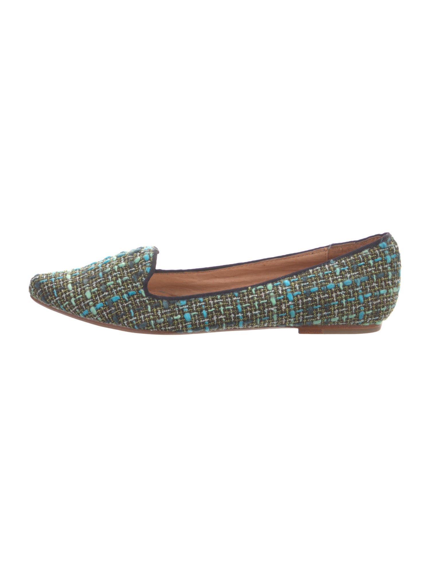 Joie Tweed Tweed Pattern Loafers