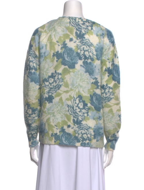 Joie Floral Print Crew Neck Sweater