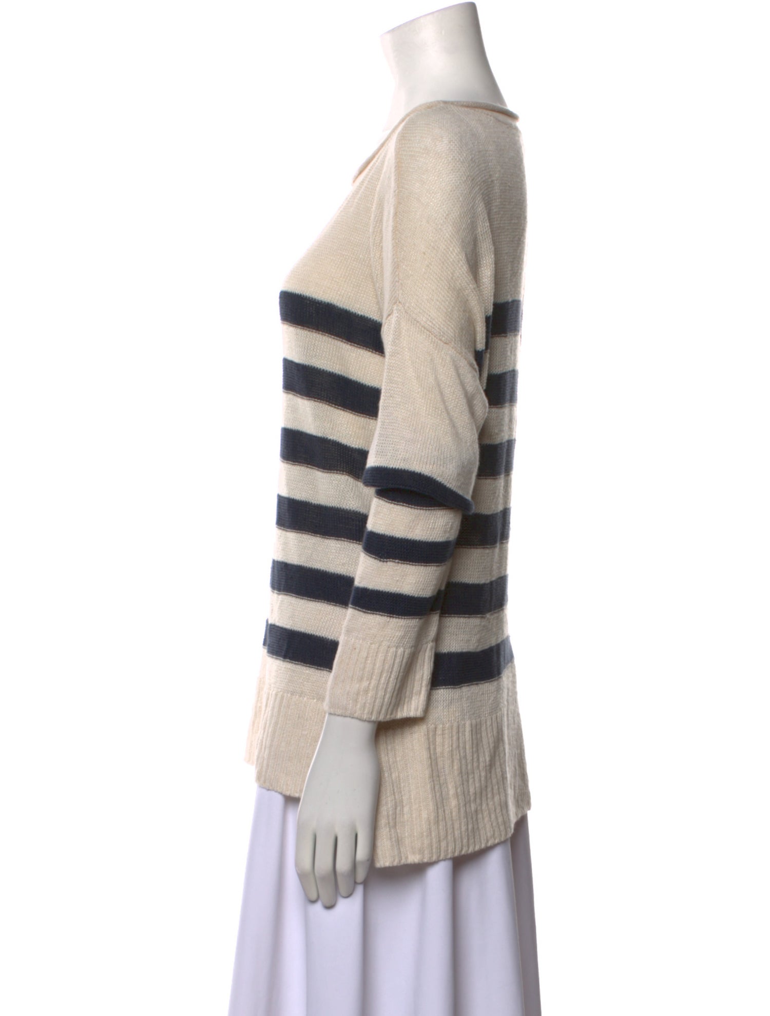 Joie Linen Striped Sweater