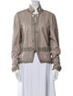Joie Leather Bomber Jacket