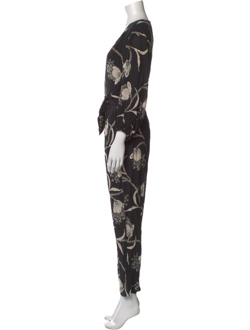 Joie Printed V-Neck Jumpsuit