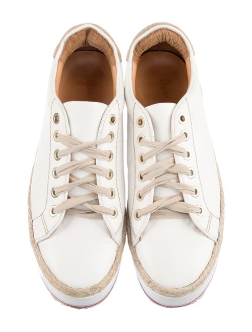 Joie Leather Colorblock Pattern Espadrille Sneakers